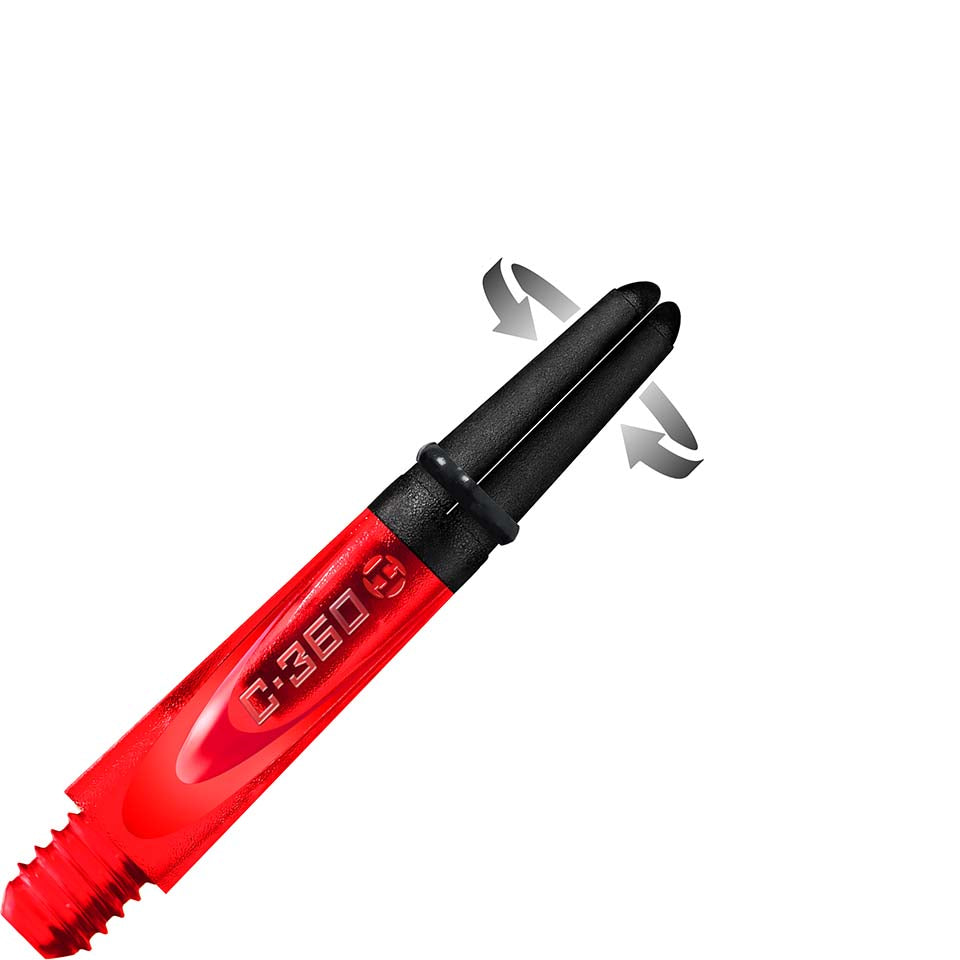 Harrows Carbon 360 Dart Shafts - Short Red