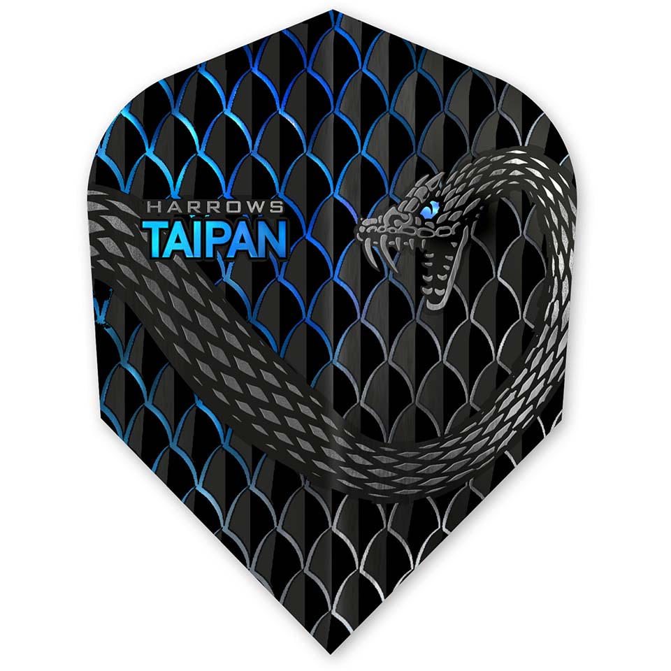 Harrows Taipan Dart Flights - Standard Blue