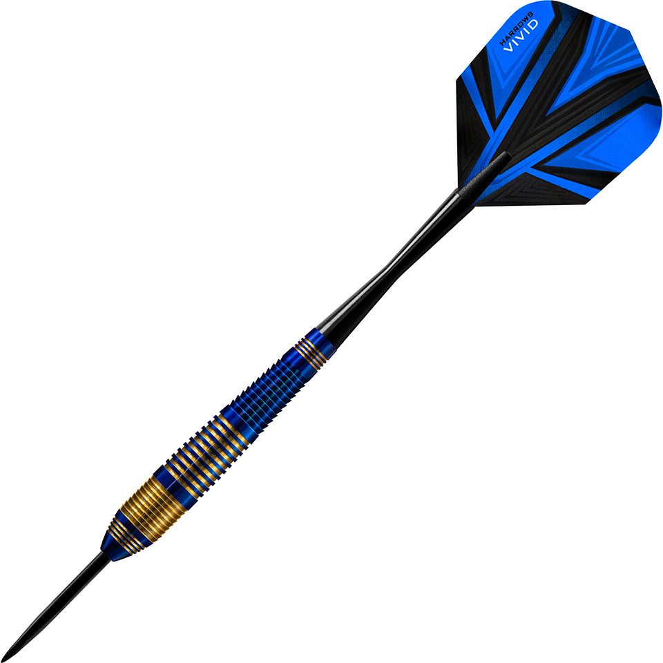 Ailettes Harrows Vivid 8005 Bleu – Lot De 3 – Pour Fléchettes