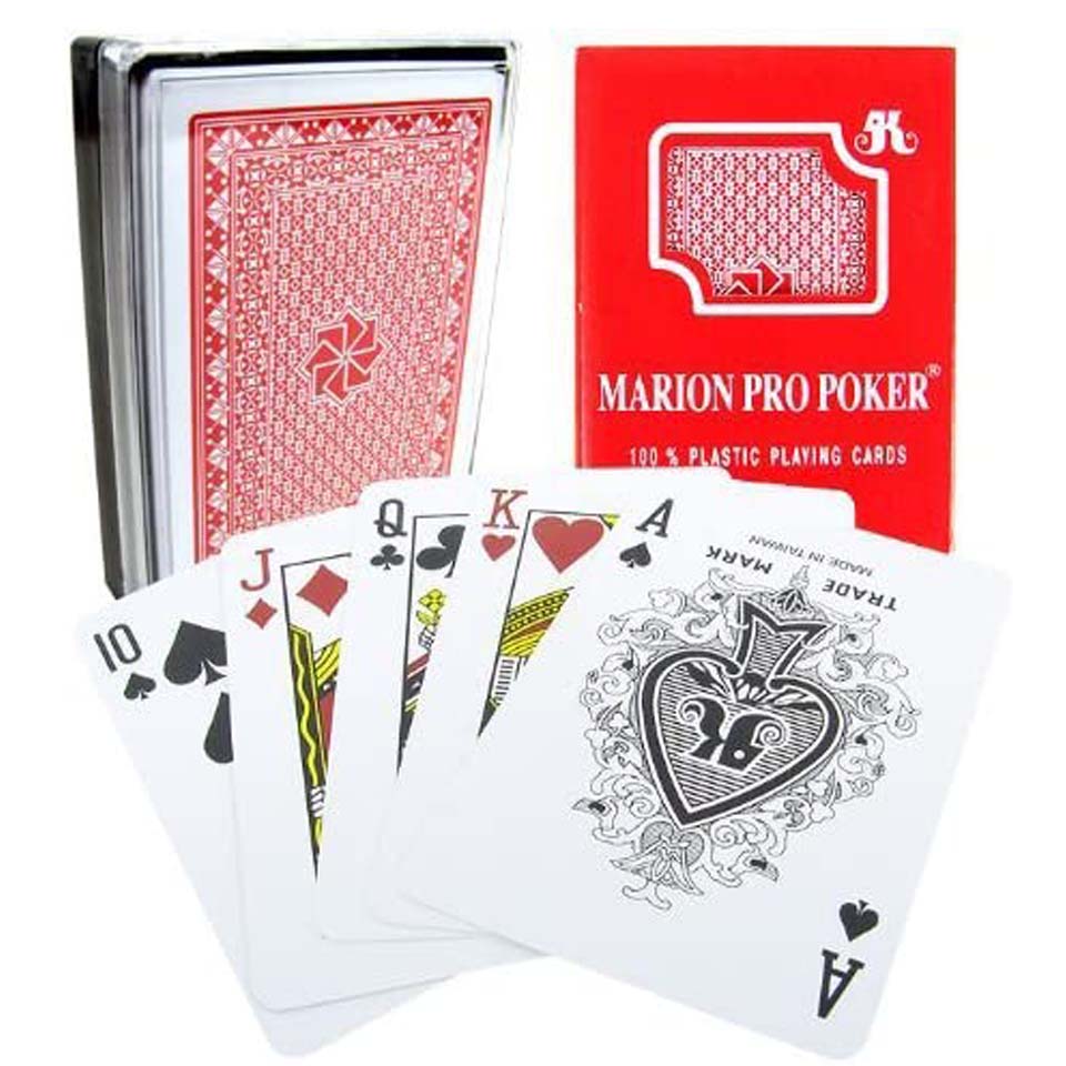 Marion Pro 100% Plastic Regular Index Cards - Poker Size