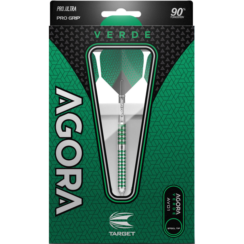 Target Agora Verde AV01 Steel Tip Darts - 24gm