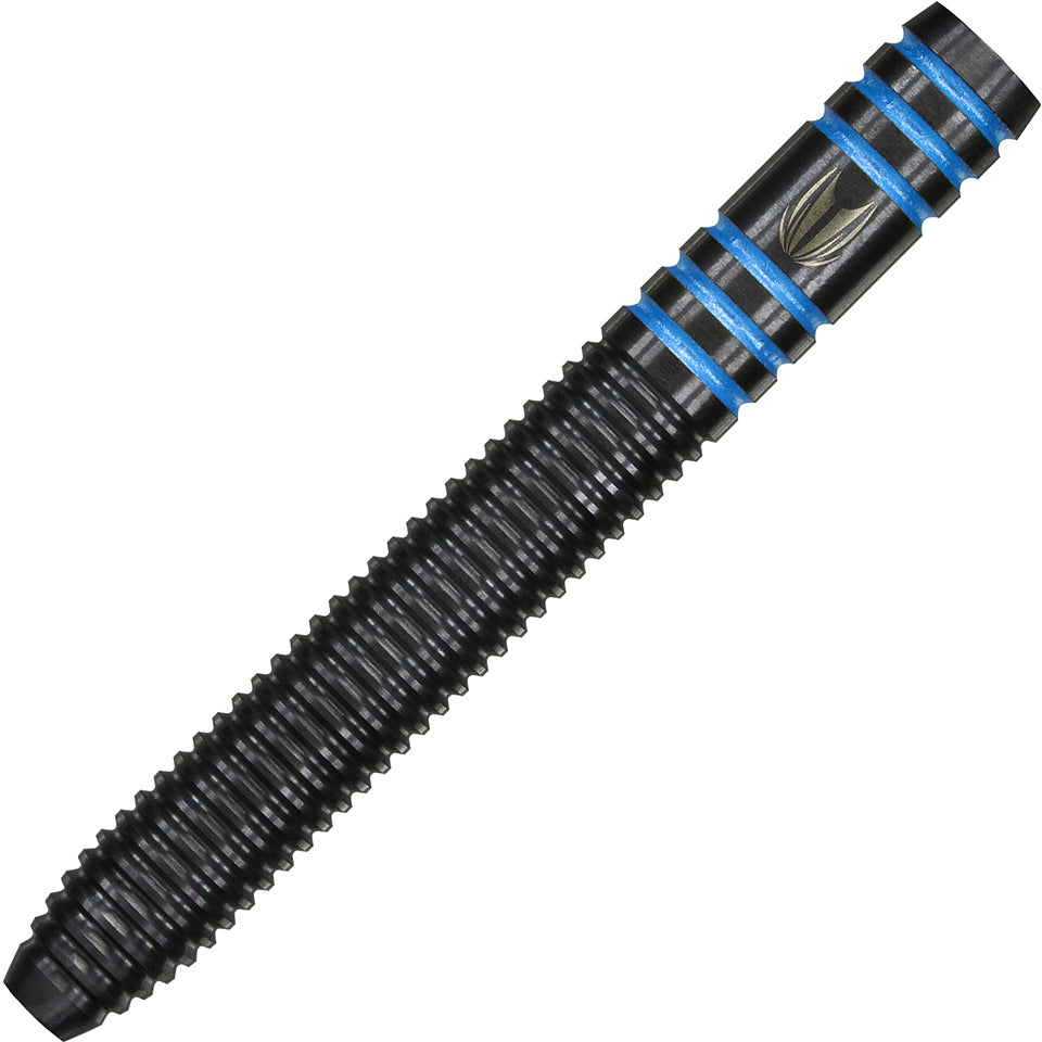Vapor8 Black Steel Tip Darts - Blue 22gm