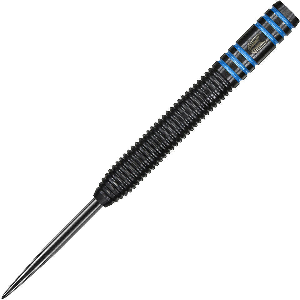 Vapor8 Black Steel Tip Darts - Blue 24gm