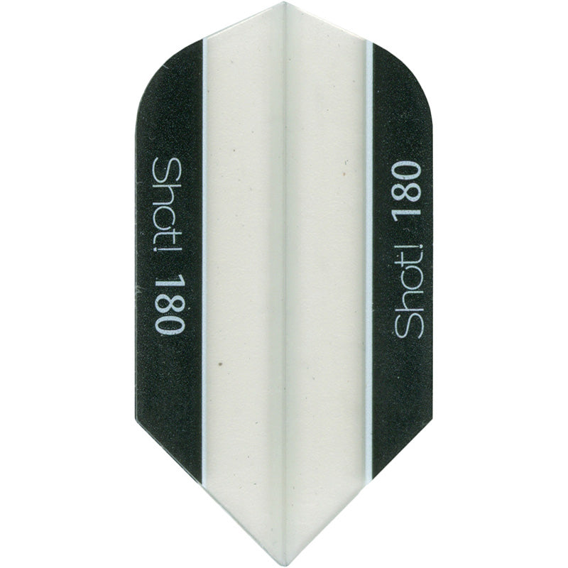 Poly 180 Dart Flights - 180 Micron Slim Clear