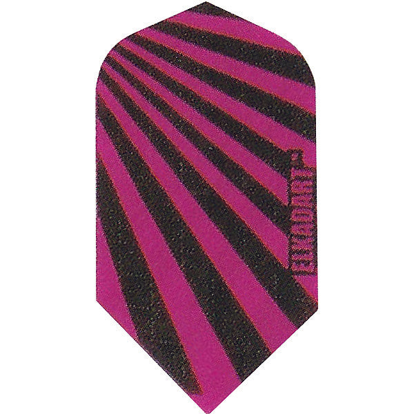 GLD Nylon Dart Flights - Slim Pink & Black