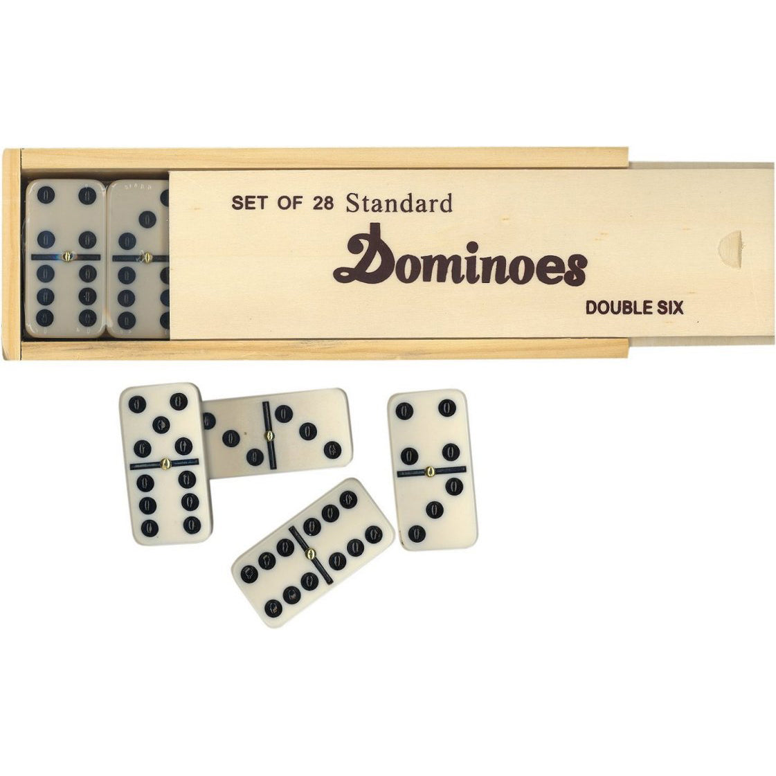 GLD Double 6 Dominoes With Spinners