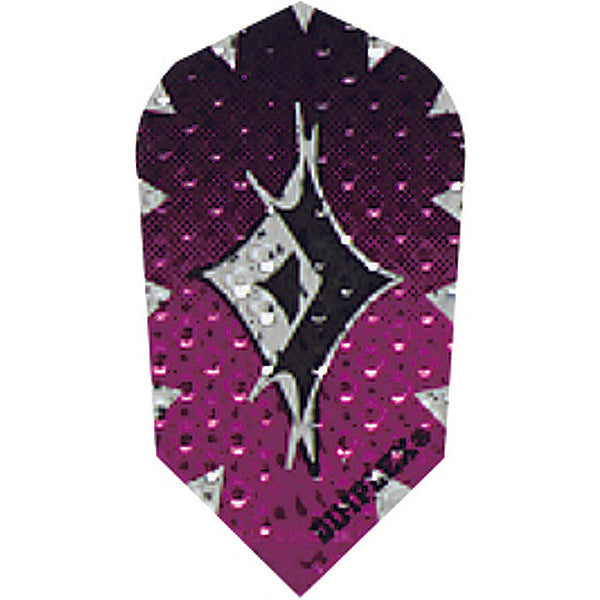 GLD Dimplex Dart Flights - Slim Black & Purple Diamond
