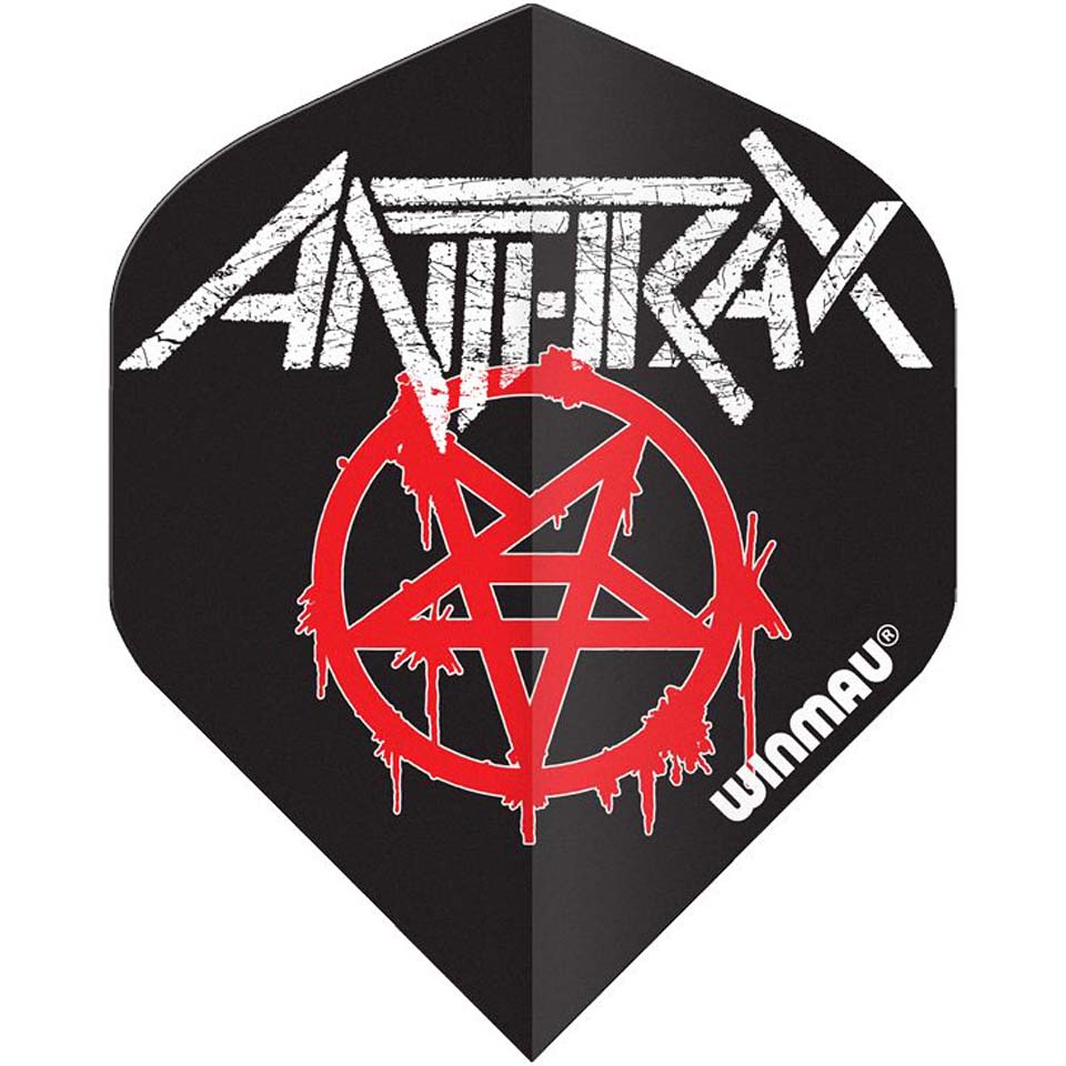 Winmau Rock Legends Anthrax Dart Flights - Shape Logo