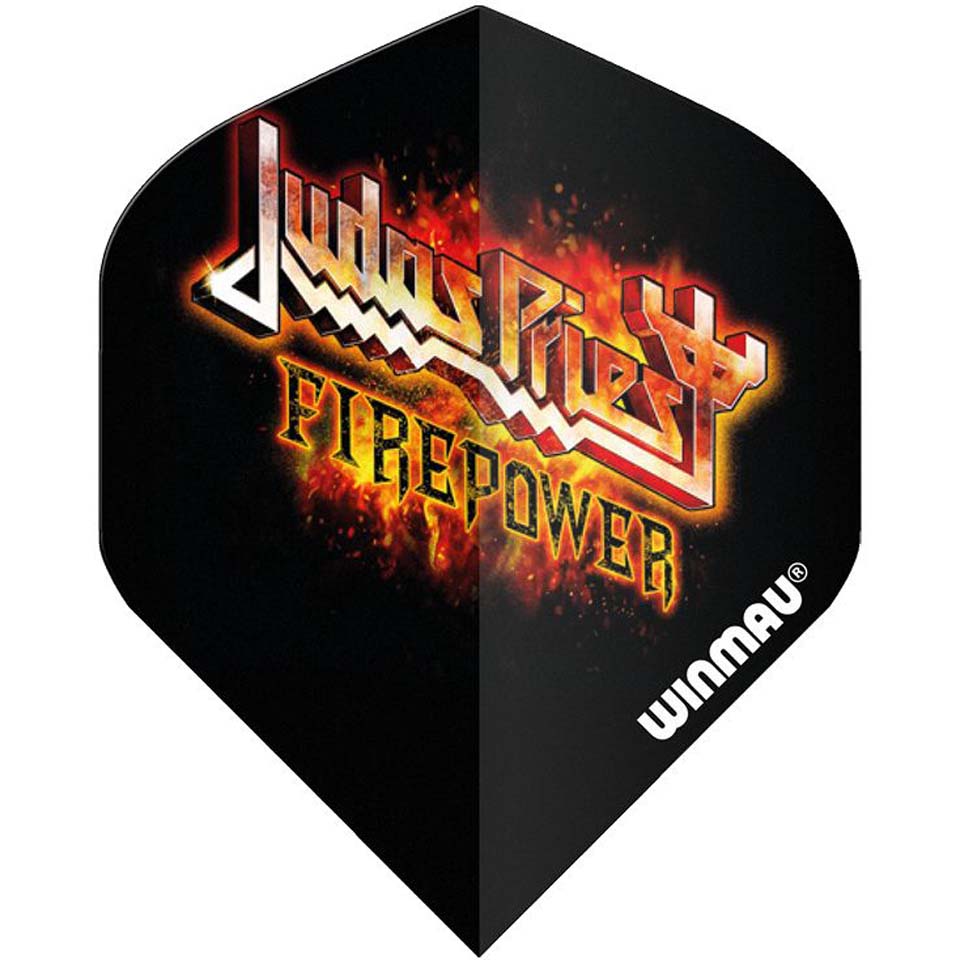 Winmau Rock Legends Judas Priest Dart Flights - Shape Flaming Logo