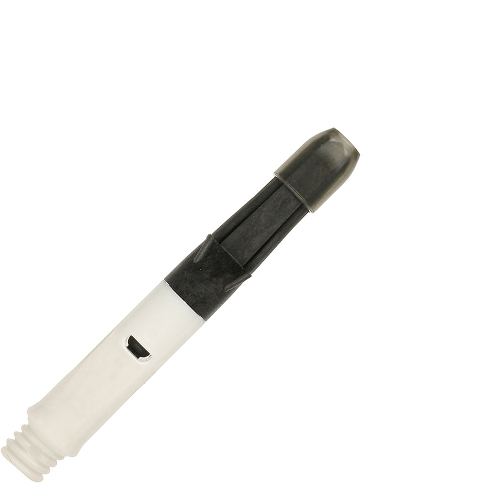 L-Style L-Shaft Carbon Silent Straight Spinning Dart Shafts - 190 Short White