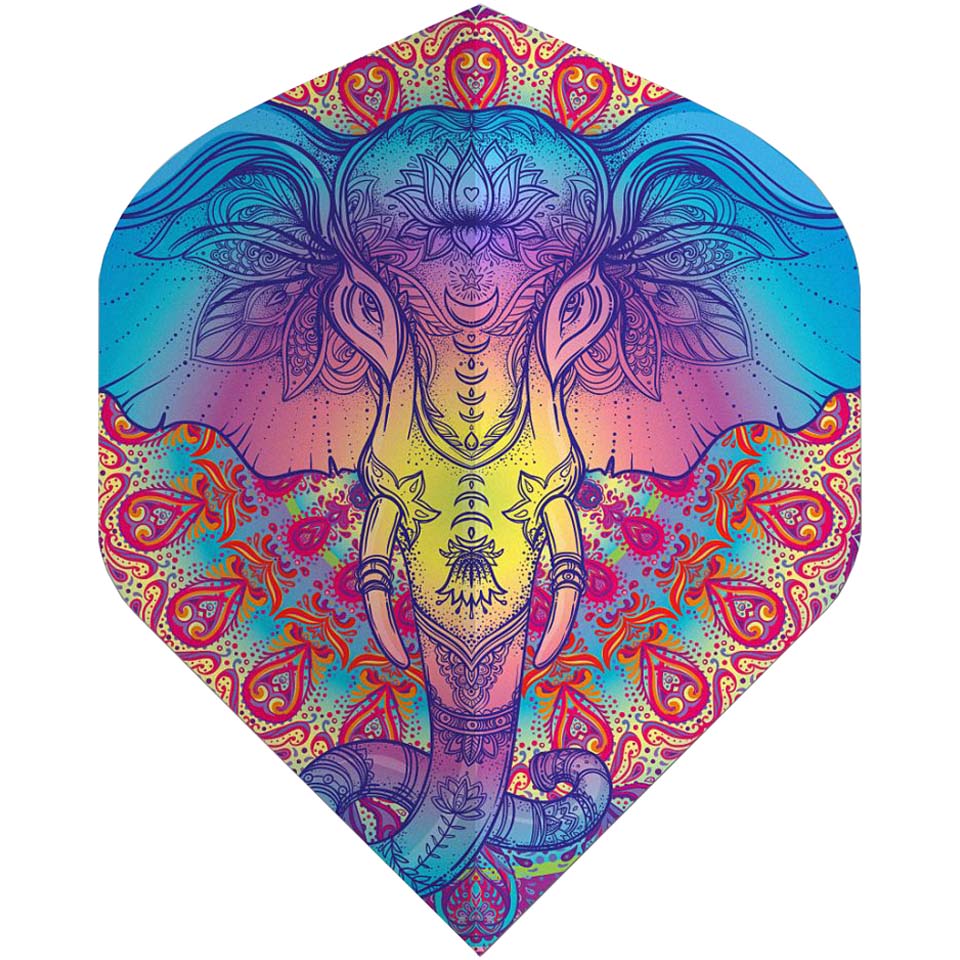 Deadeye Colorful Elephant Dart Flights - Standard