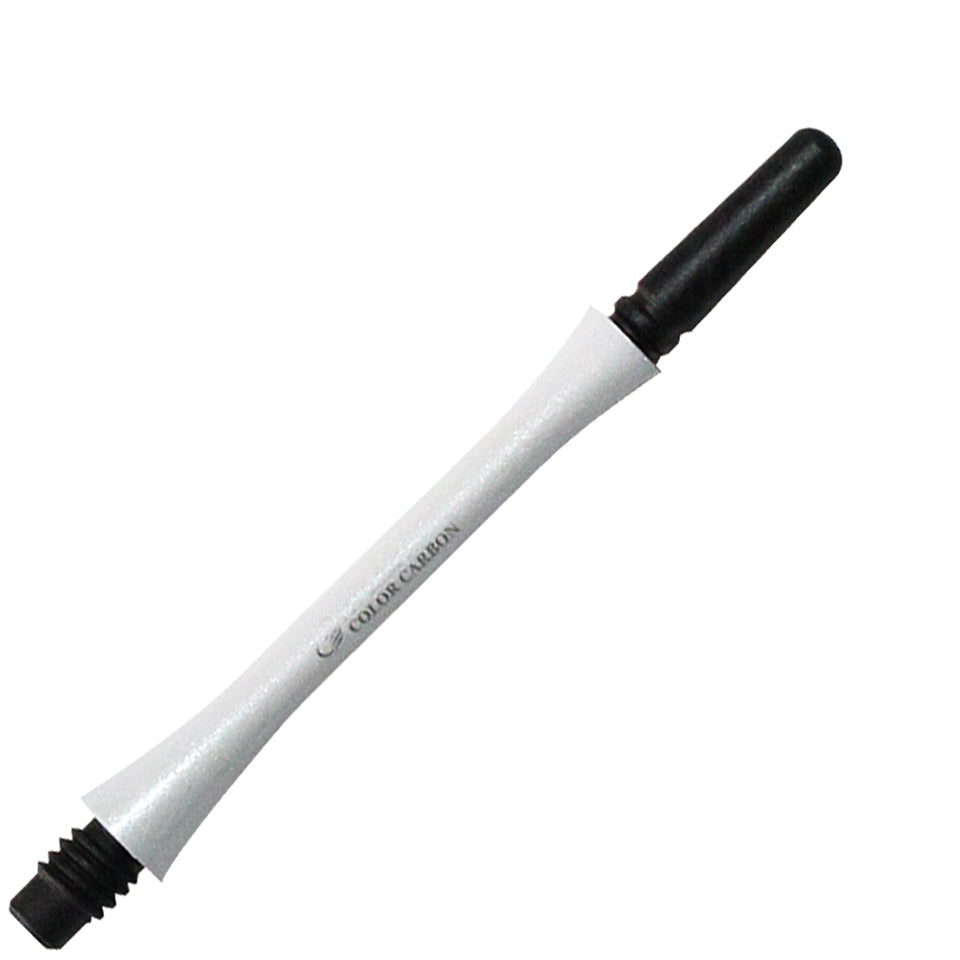 Fit Flight Carbon Slim Locked Dart Shafts - Super Medium #6 White