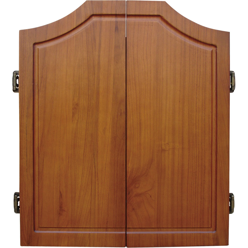 One80 Solid Wood Dartboard Cabinet - Oak