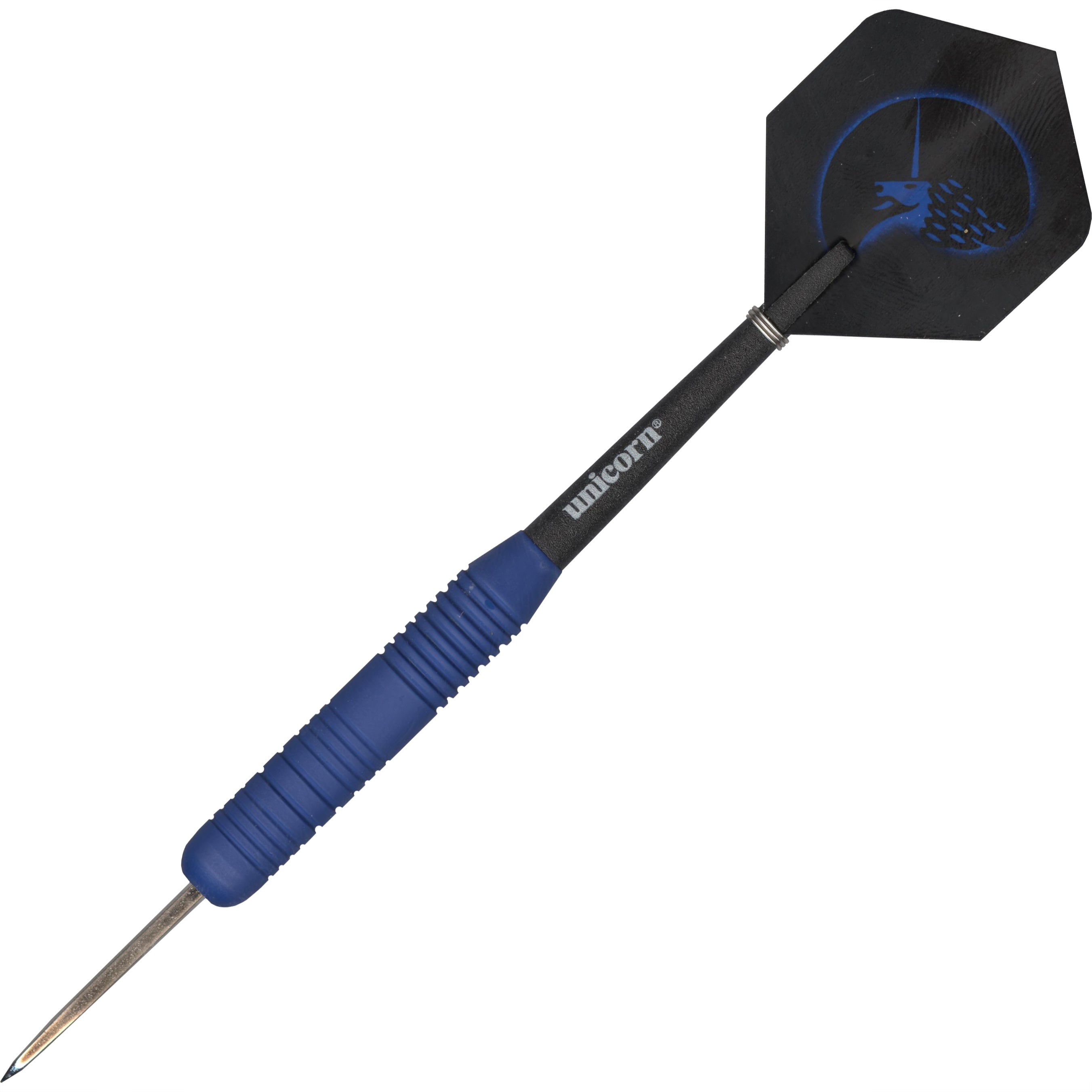 Unicorn Core Plus Rubberised Brass Steel Tip Darts - 25gm Blue