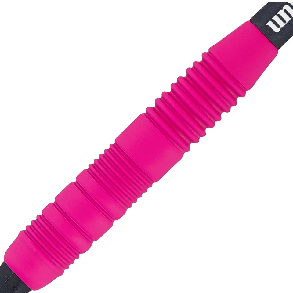 Unicorn Core Plus Rubberised Brass Soft Tip Darts - 17gm Pink