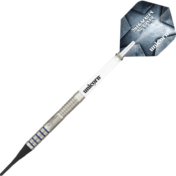 Unicorn Silver Star Gary Anderson Phase 1 Soft Tip Darts - 17gm