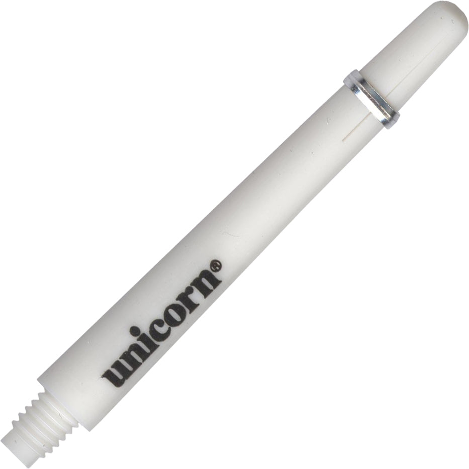 Unicorn Gripper 4 Polycarbonate Dart Shafts - Medium (Unicorn Long) White