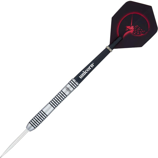 Unicorn Stalen tip dartset | Noir Style 1 | 90% wolfraam vaten met zwarte titanium coating & zwarte volumepunten | 21 g Unicorn Stalen tip dartset | Noir Style 1 | 90% wolfraam vaten met zwarte titanium coating & zwarte volumepunten | 21 g