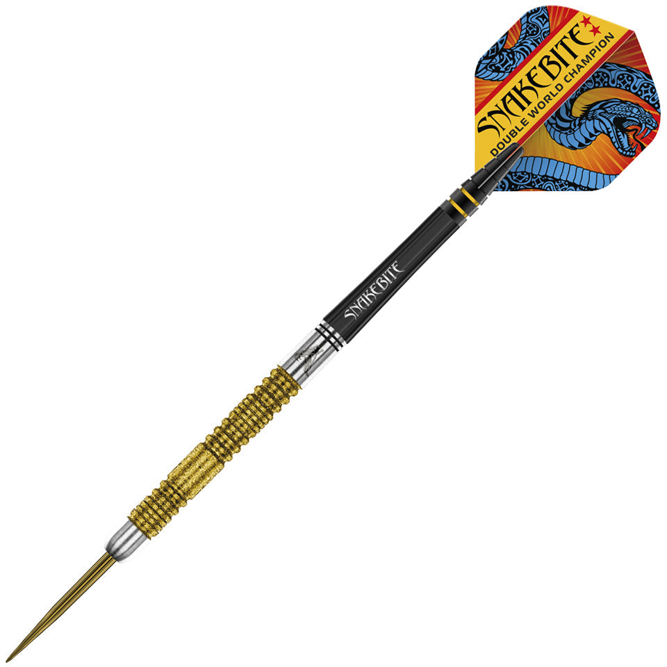 Red Dragon Peter Wright Snakebite Double World Champion SE Gold Plus Steel Tip Darts - 20gm