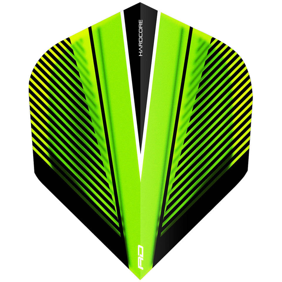 Voli Per Freccette RED DRAGON Hardcore Radical - Extra Spessi 100 Micron, 12 Voli Totali (4 Set), Nero E Arancio - Foto 4