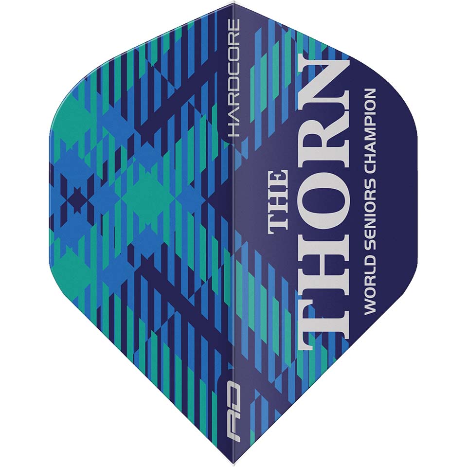 Red Dragon Rob Thornton World Seniors Hardcore Dart Flights - Standard