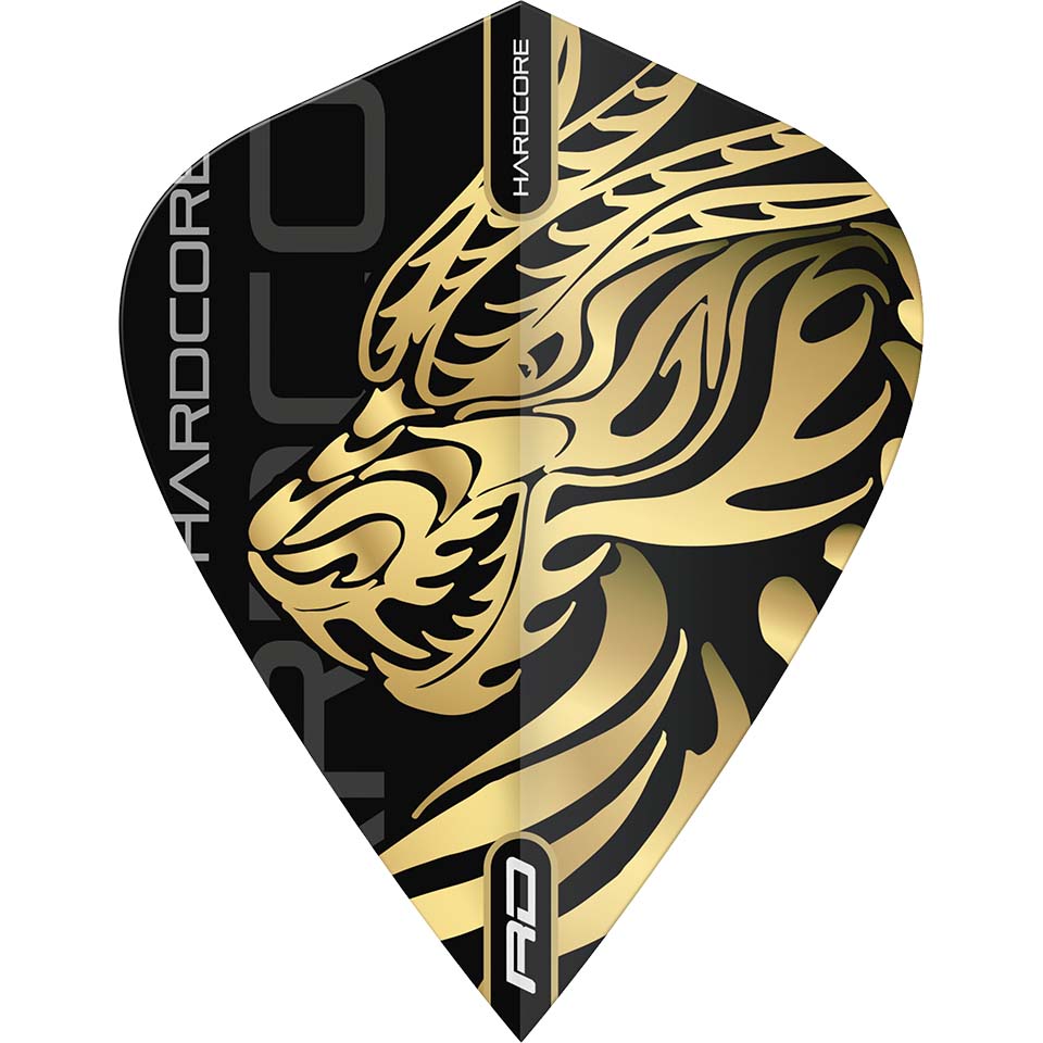 Red Dragon Jonny Clayton Gold Dragon Hardcore Dart Flights - Kite