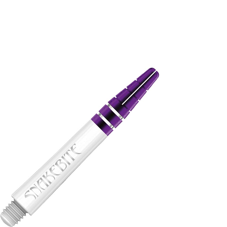 Red Dragon Snake Bite Nitrotech Dart Shafts - Short White and Purple