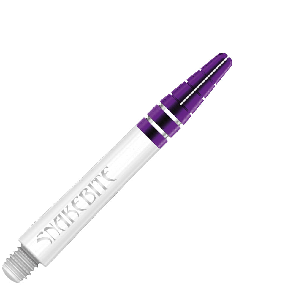 Red Dragon Nitrotech Snakebite Dart Shafts - Intermediate White and Purple