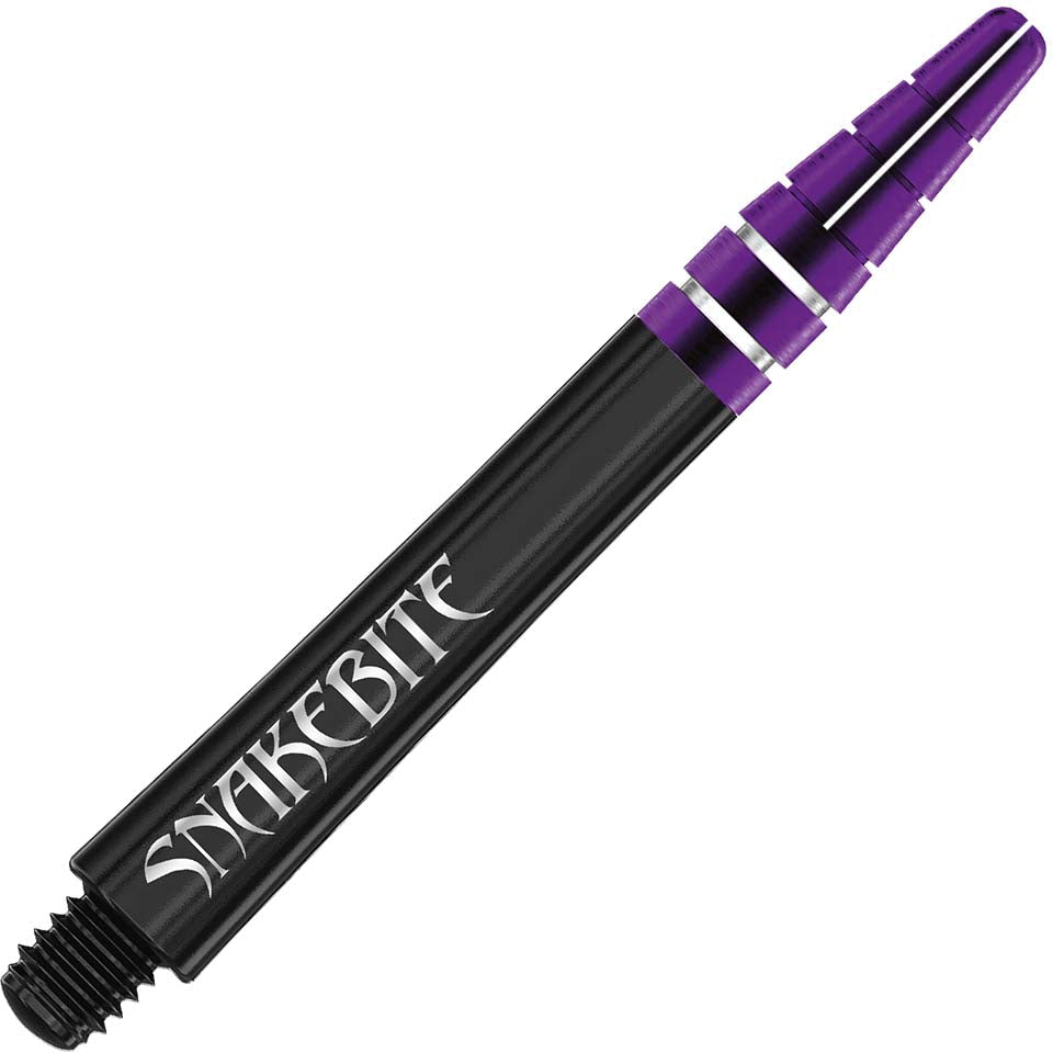 Red Dragon Snake Bite Nitrotech Dart Shafts - Medium Black and Purple