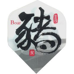 Zodiac-Chinese Dart Flights - 100 Micron Standard Boar