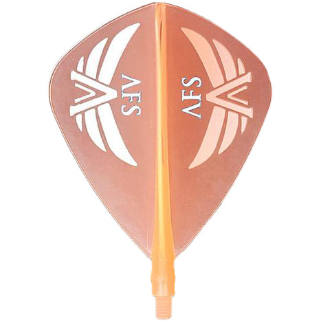 Accurate Afs Dart Flights - Kite Soft Orange