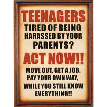 Teenagers Sign