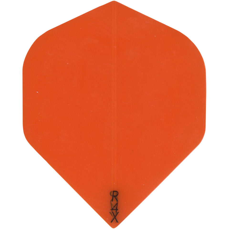 R4x Dart Flights - 100 Micron Standard Translucent Orange