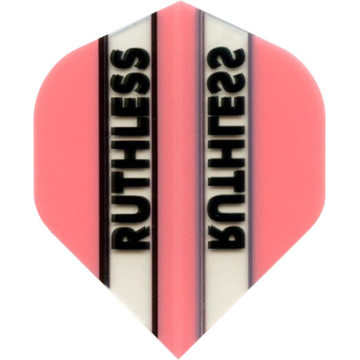 Ruthless Dart Flights - 100 Micron Standard Pink And Clear
