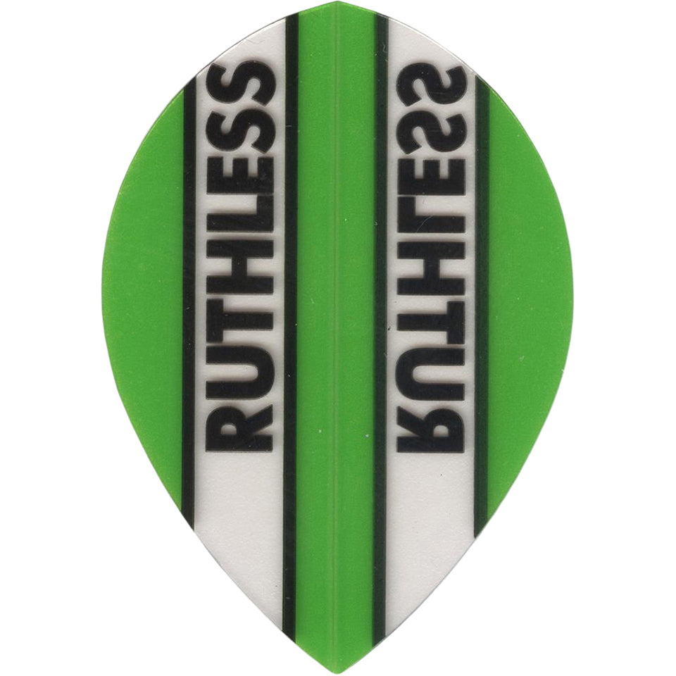 Ruthless Dart Flights - 100 Micron Pear Green And Clear