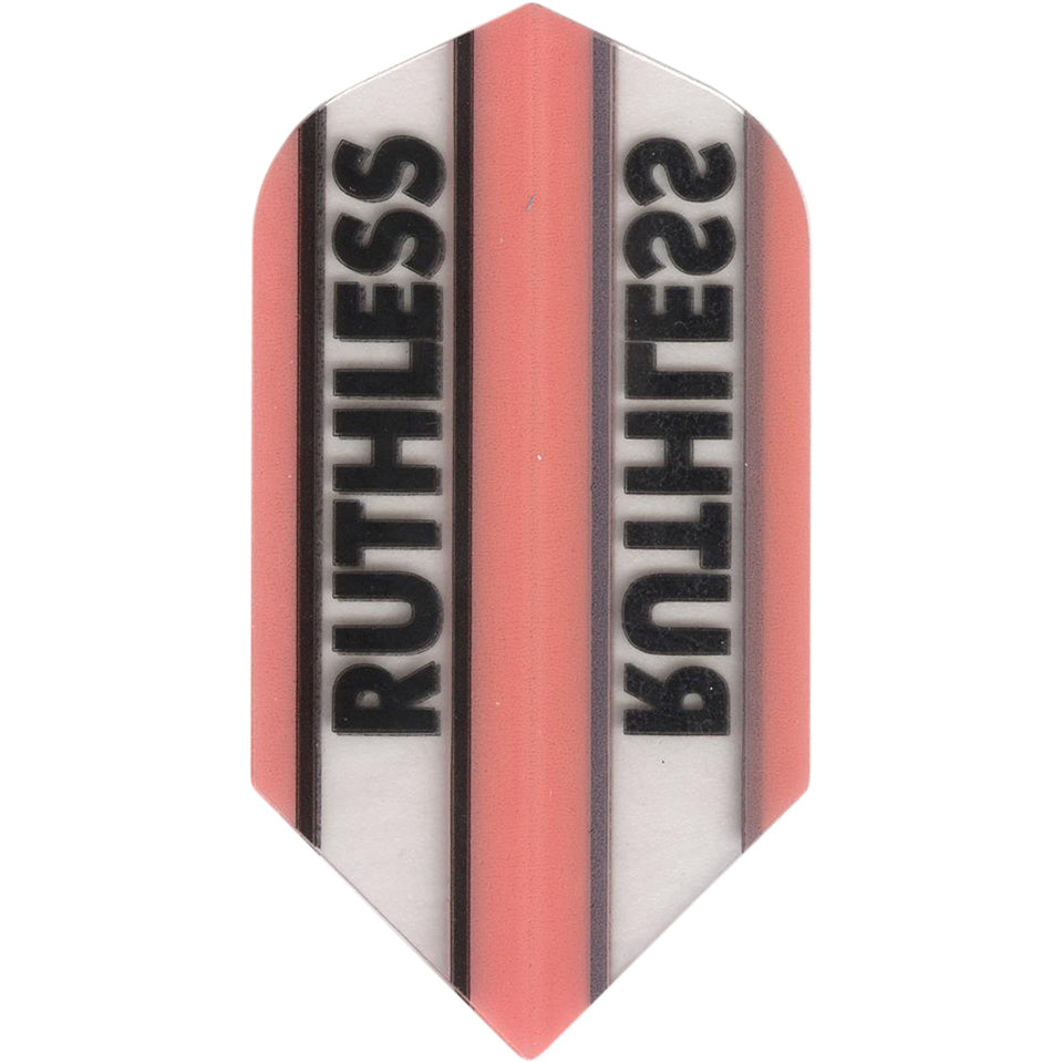 Ruthless Dart Flights - 100 Micron Slim Pink And Clear