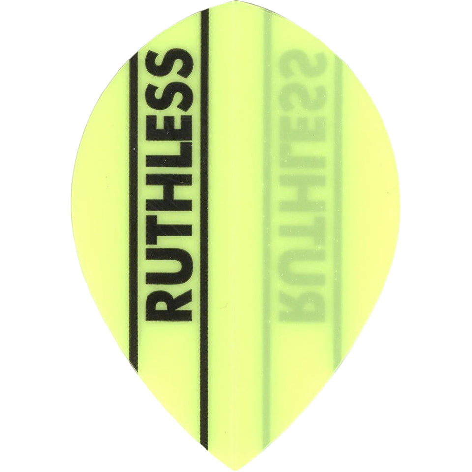 Ruthless Dart Flights - 100 Micron Pear Yellow