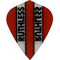 Ruthless Dart Flights - 100 Micron Kite Red And Clear
