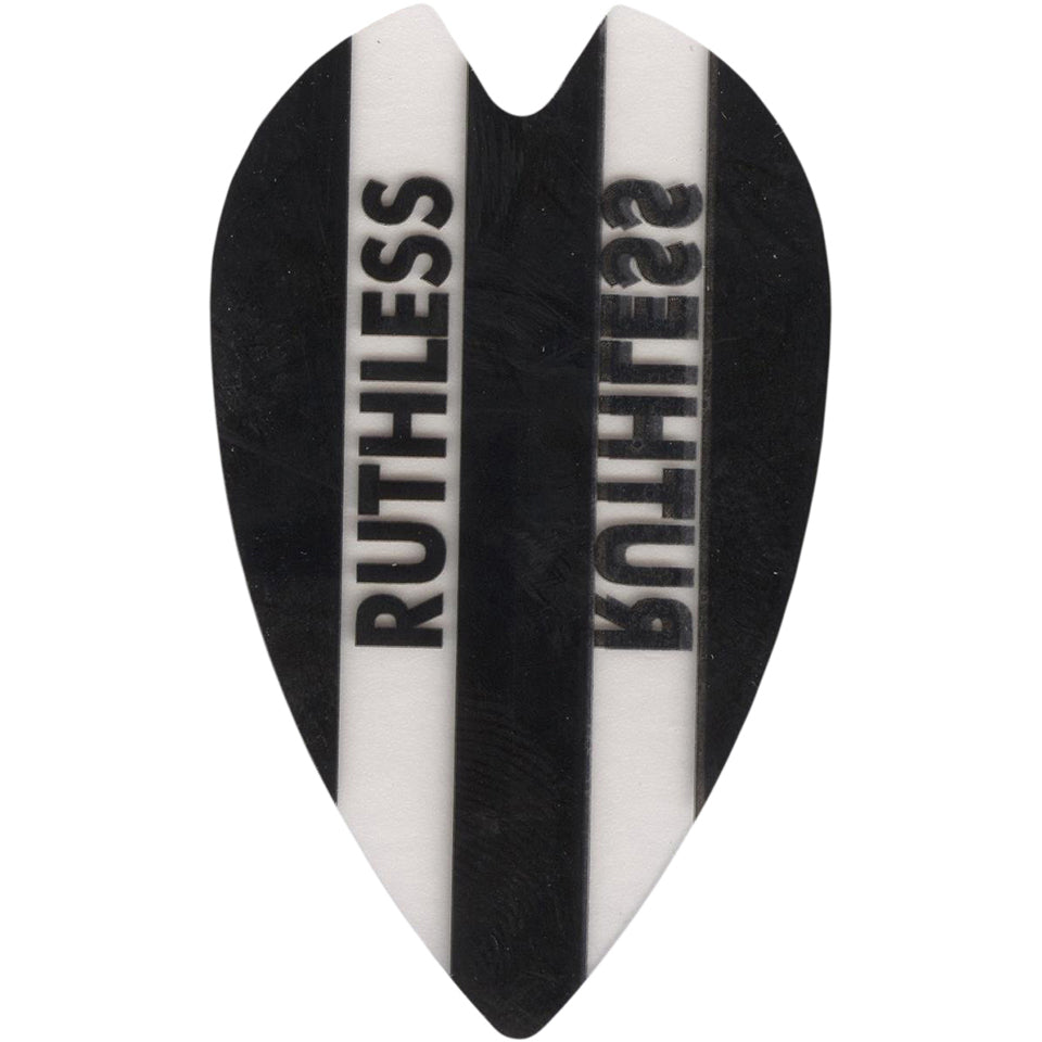 Ruthless Dart Flights - 100 Micron Vortex Black And Clear
