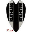 Ruthless Dart Flights - 100 Micron Mini Vortex Black And Clear