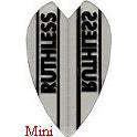 Ruthless Dart Flights - 100 Micron Mini Vortex Clear