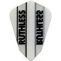 Ruthless Dart Flights - 100 Micron Fantail White And Clear