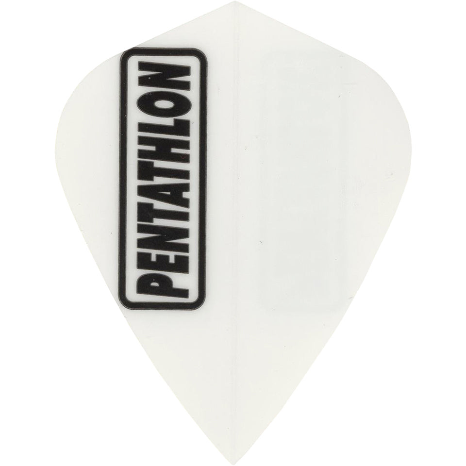 Pentathlon Dart Flights - 100 Micron Kite White