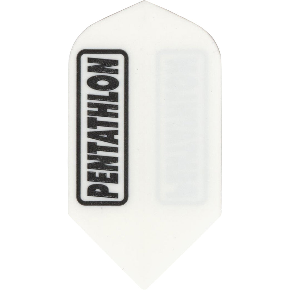 Pentathlon Dart Flights - 100 Micron Slim White