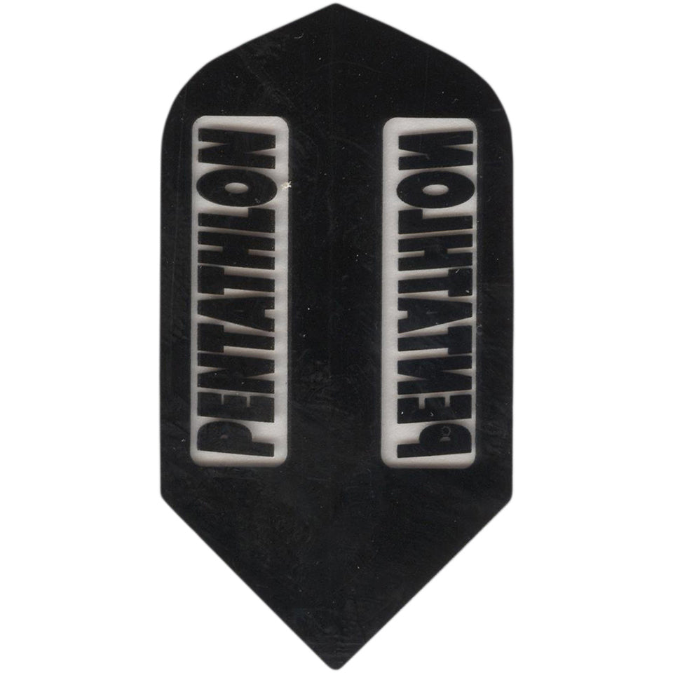 Pentathlon Dart Flights - 100 Micron Slim Black