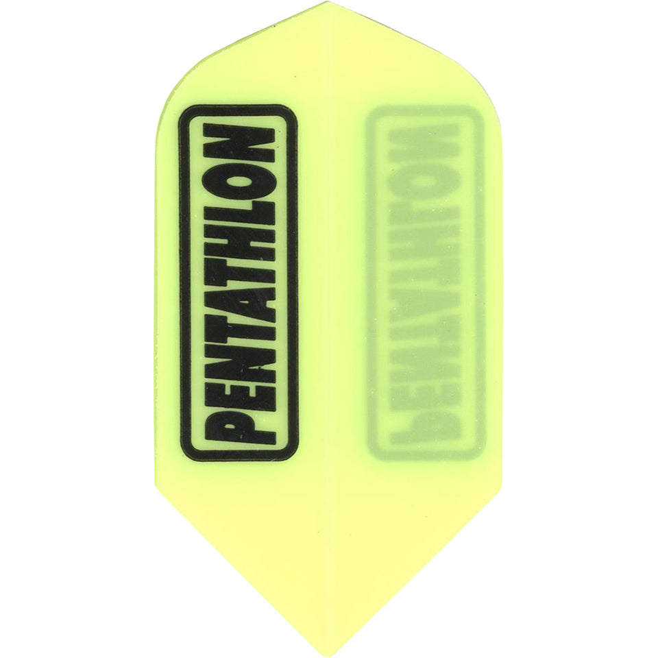 Pentathlon Dart Flights - 100 Micron Slim Yellow