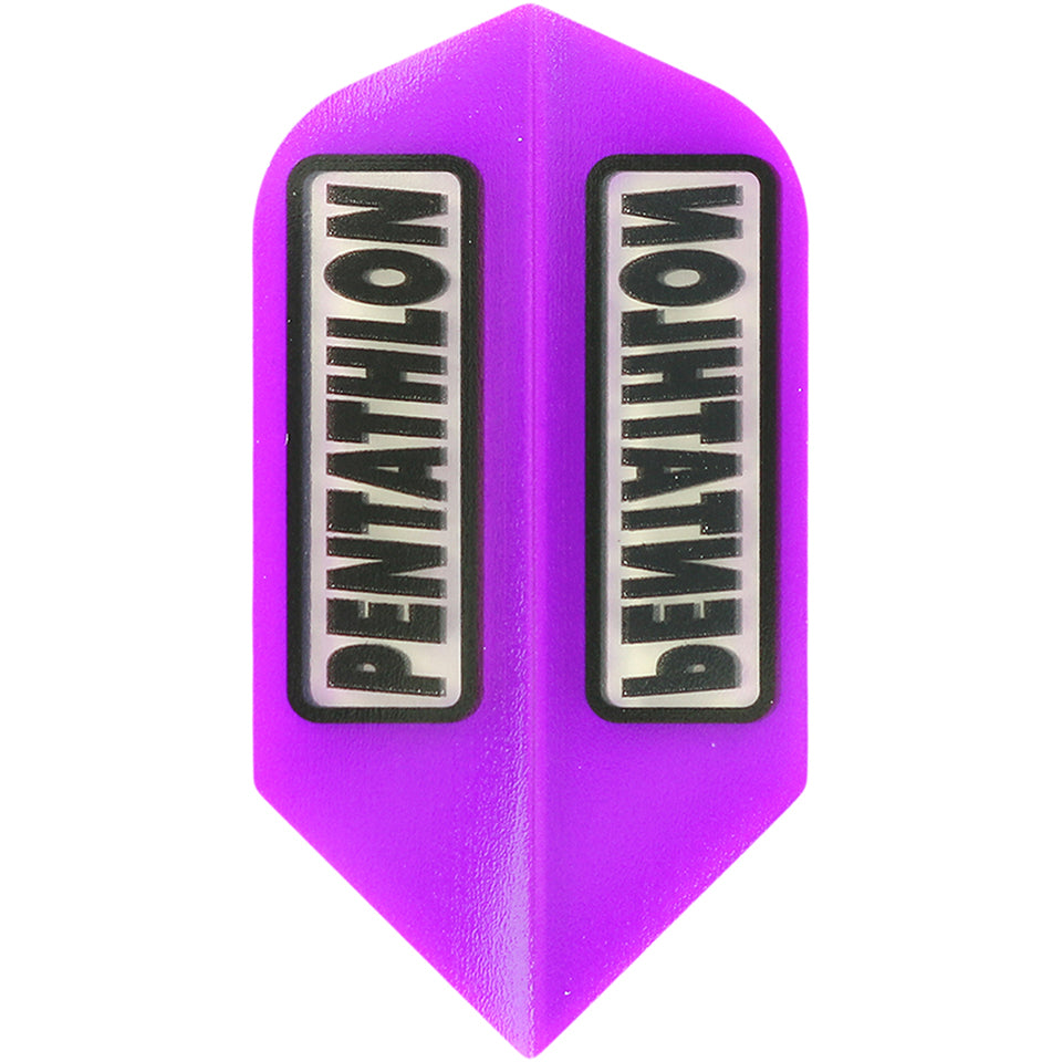 Pentathlon Dart Flights - 100 Micron Slim Purple