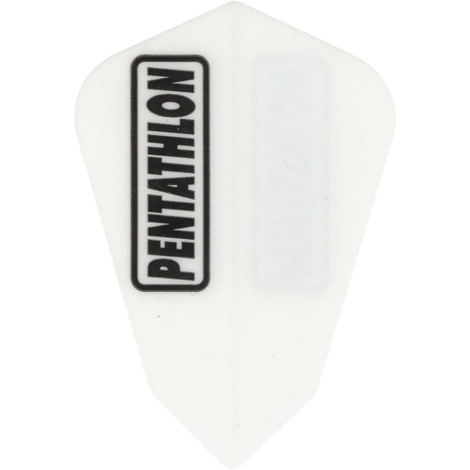 Pentathlon Dart Flights - 100 Micron Fantail White