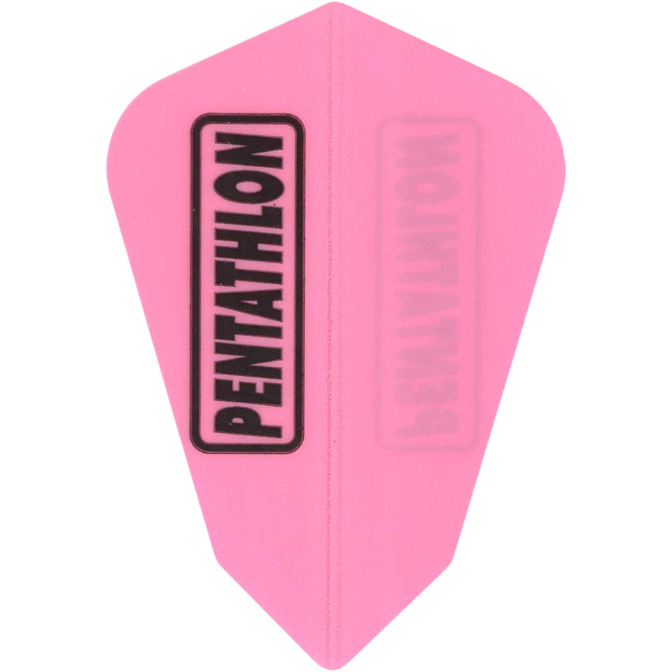 Pentathlon Dart Flights - 100 Micron Fantail Pink