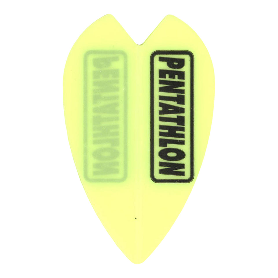 Pentathlon Dart Flights - 100 Micron Mini Vortex Yellow